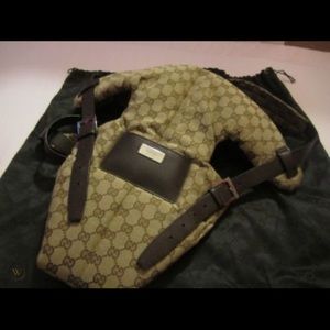 Authentic GG Canvas Baby Carrier - NEVER USED